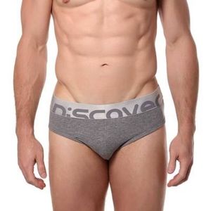 Briefs DISCOVER Stone Grey Underwear Mens XL